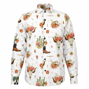 Chemise Homme - Manches Longues À Motifs Western