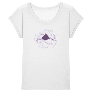 T-SHIRT SLUB LONGIMANUS FLOWER