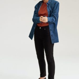 jeans noir femme