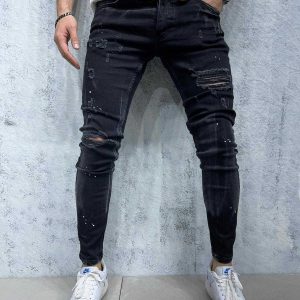 jeans noir homme