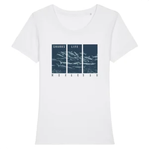 T-SHIRT COL ROND BIO SHARKS LIFE