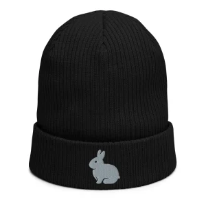 Bonnet côtelé bio - "RABBIT"