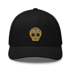 Casquette Trucker - Tête de mort mexicaine