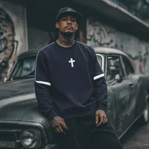 Sweat-shirt "Jesus Loves Drum and Bass" - Édition Streetwear Premium