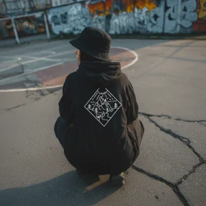 Pull à capuche - Please Think.