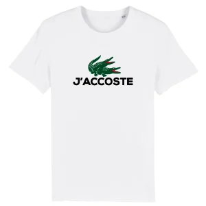 T-shirt J’ACCOSTE – Parodie LACOSTE