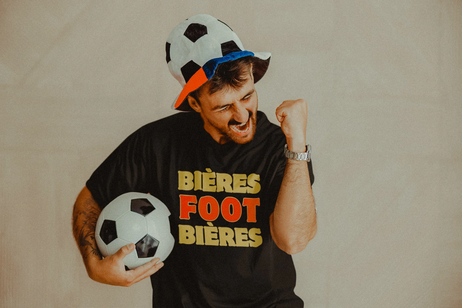 T-shirt supporter belge - "Bières foot bières" – Image 2