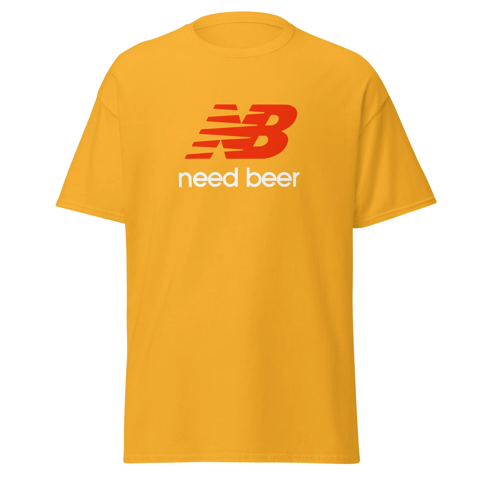 T-shirt unisexe - Parodie New Balance "Need Beer"