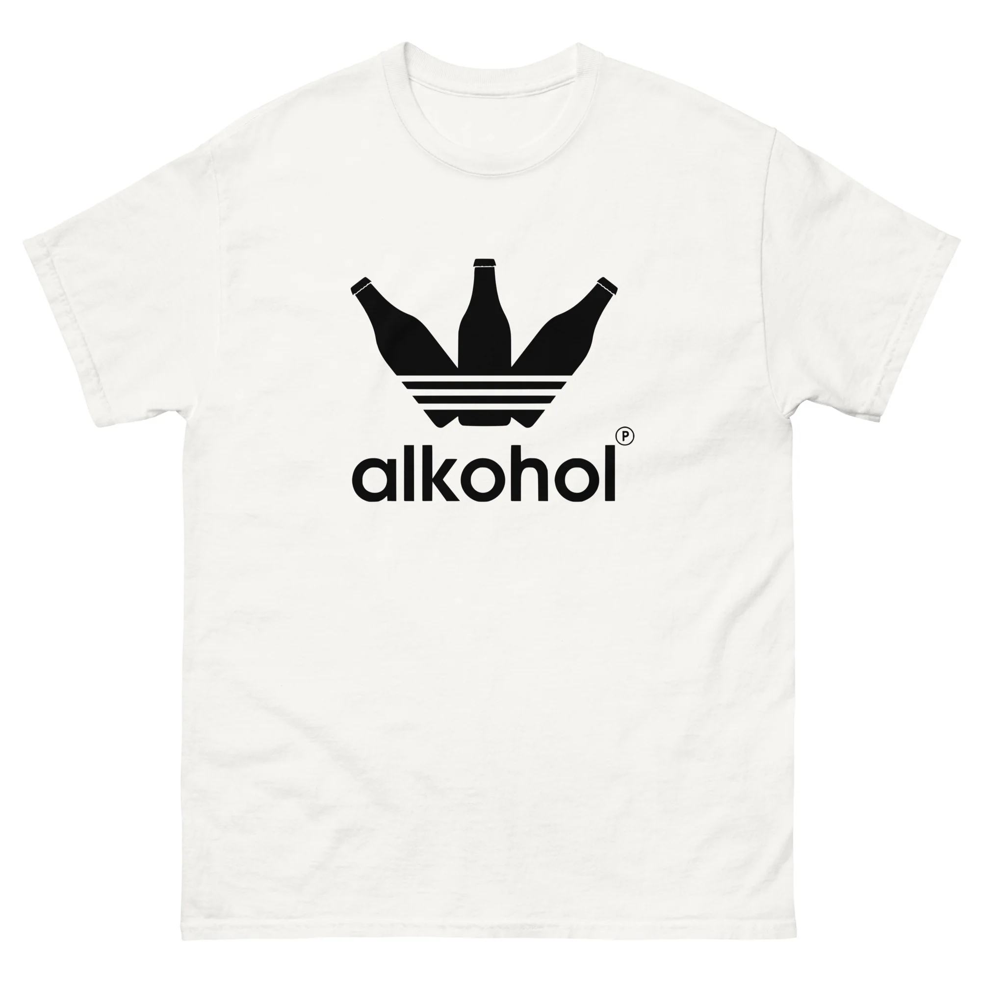 T-shirt unisexe - Parodie Adidas "Alkohol" – Image 2