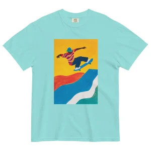 T-shirt teinté lourd unisexe - SKATEBOARD