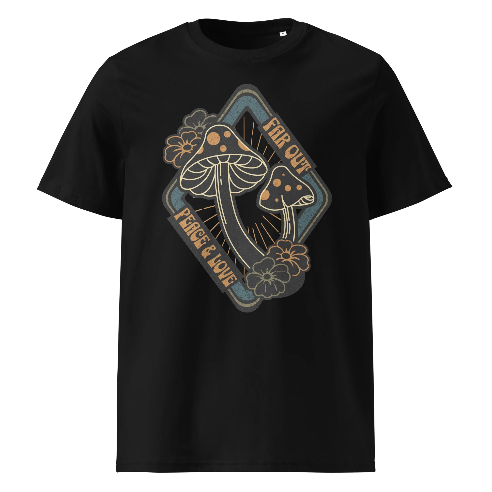 T-shirt unisexe en coton biologique - peace and love