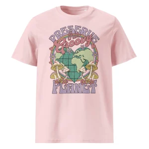 T-shirt unisexe en coton biologique - Preserve this groovy planet
